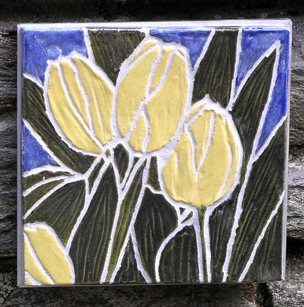 custom tiles tulips
